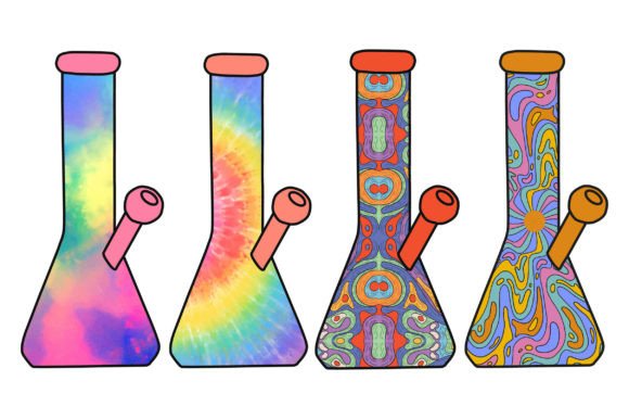 Bong Cannabis Weed SVG Sublimation Graphics
