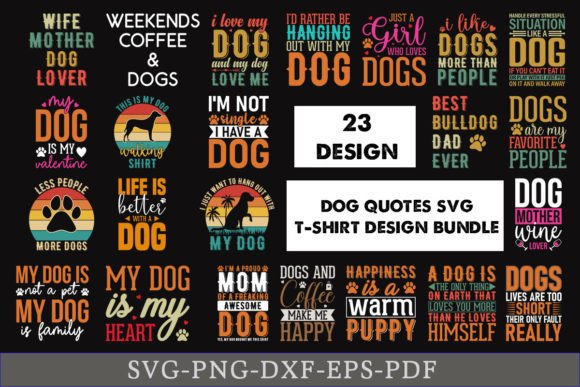 Funny Dog Quotes SVG Bundle Cutting File