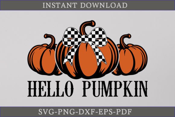 Hello Pumpkin SVG for Crafts and Graphics