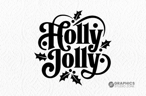 Holly Jolly Christmas Free Svg Design: Graphics & Crafts