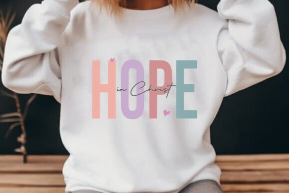 Hope in Christ - Retro SVG Graphics for Crafts