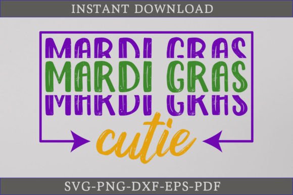 Mardi Gras Cutie Shirt SVG Graphics