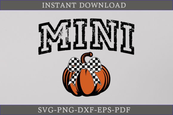 Mini Pumpkin SVG Coquette Bow for Crafts and Graphics