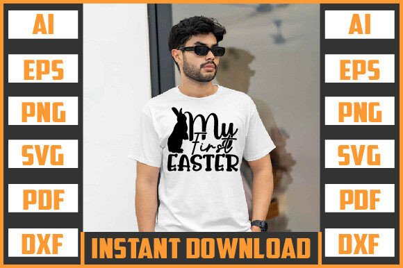 MY FIRST EASTER SVG Design: Graphics for Crafts