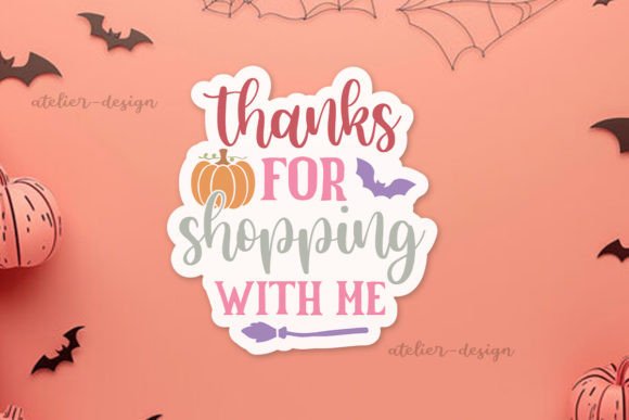 Thanks for Shopping with Me Sticker