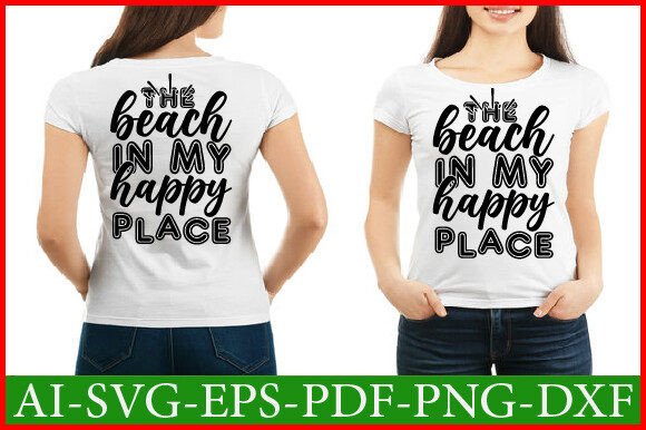 The Beach in My Happy Place Svg Design