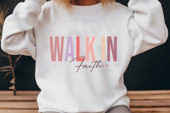 Walk In Faith - Retro SVG: Graphics & Crafts